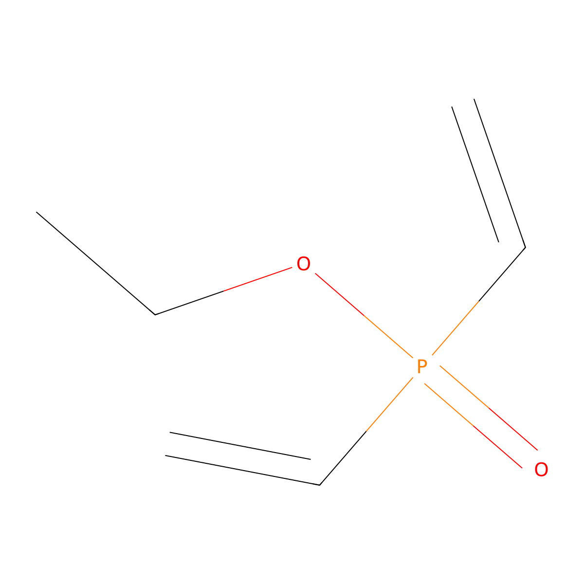 Phosphinic acid, diethenyl-, ethyl ester molecular structure, CAS 30594-15-1