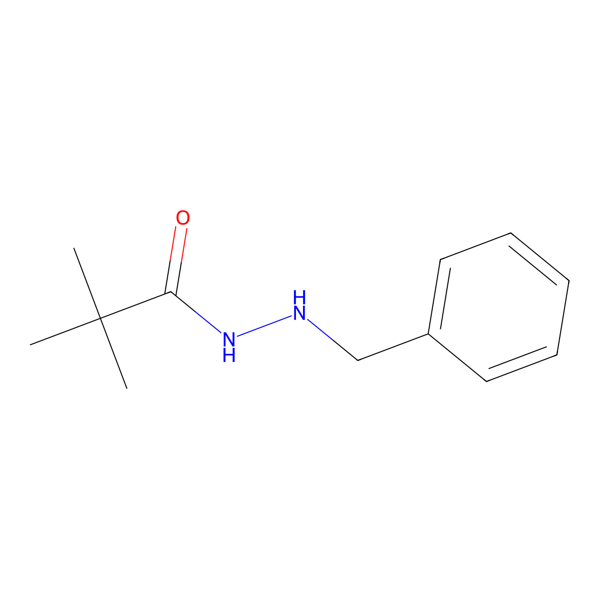 Pivalylbenzhydrazine molecular structure, CAS 306-19-4