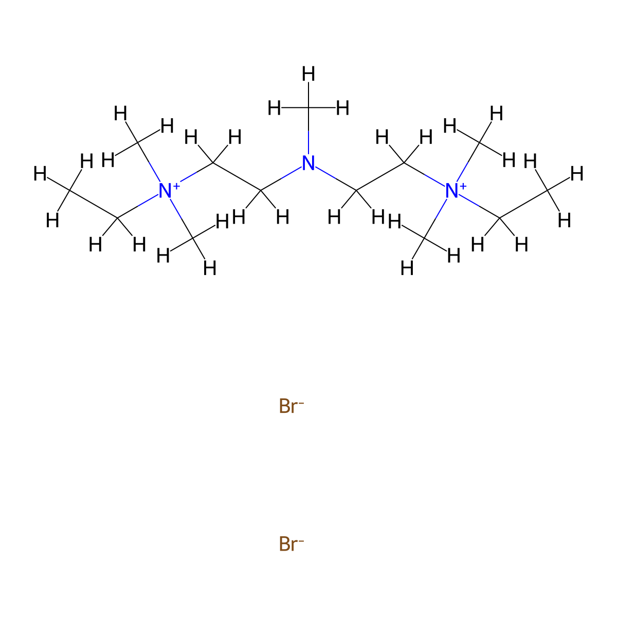 Azamethonium Bromide molecular structure, CAS 306-53-6