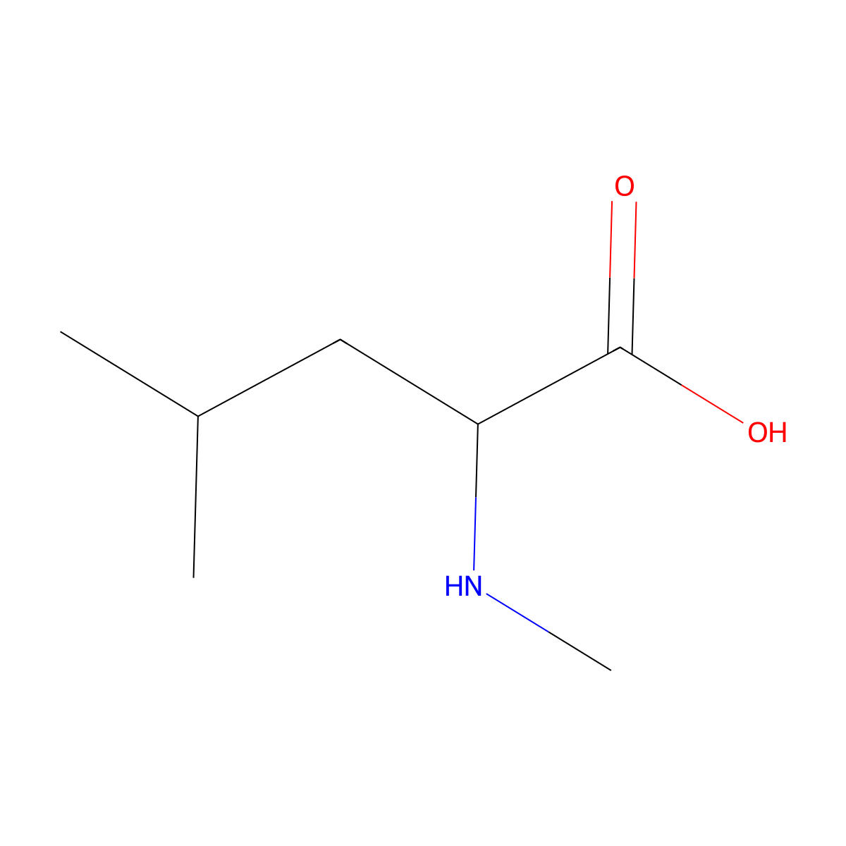 N-Methylleucine molecular structure, CAS 3060-46-6