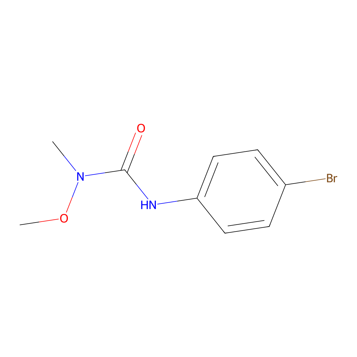 Metobromuron molecular structure, CAS 3060-89-7