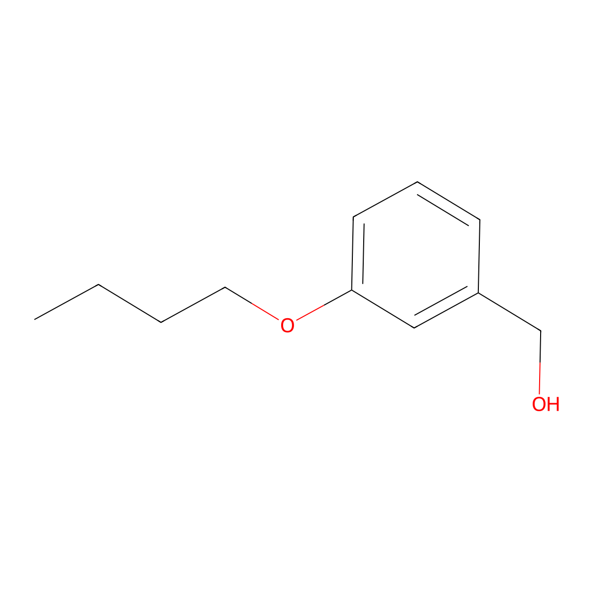 3-Butoxybenzenemethanol molecular structure, CAS 30609-21-3