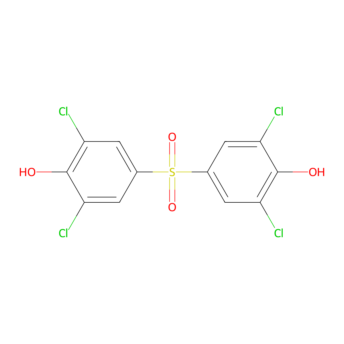 2,6-Dichloro-4-(3,5-dichloro-4-hydroxyphenyl)sulfonylphenol molecular structure, CAS 30609-79-1