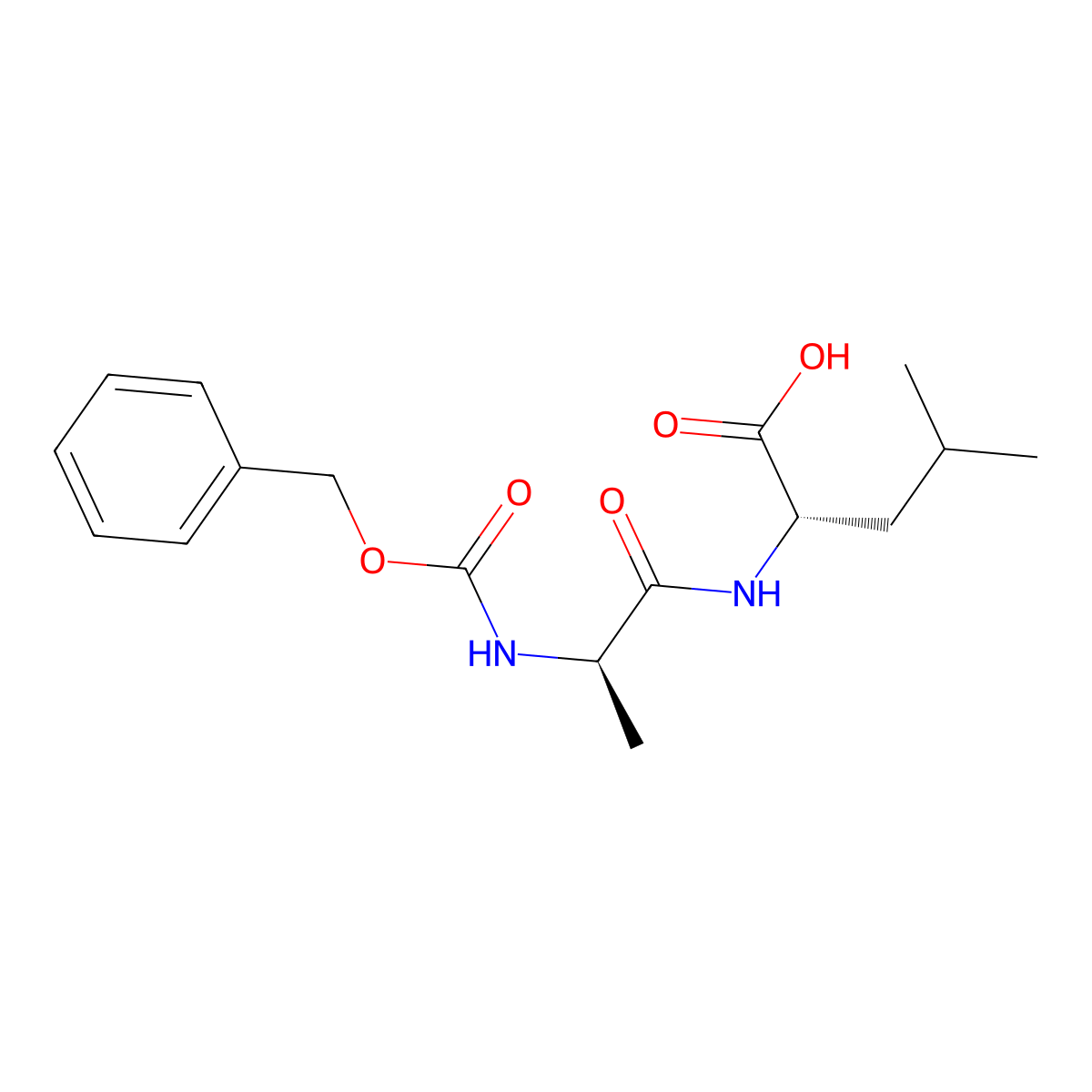 (2S)-2-[(2R)-2-{[(benzyloxy)carbonyl]amino}propanamido]-4-methylpentanoic acid molecular structure, CAS 30611-60-0