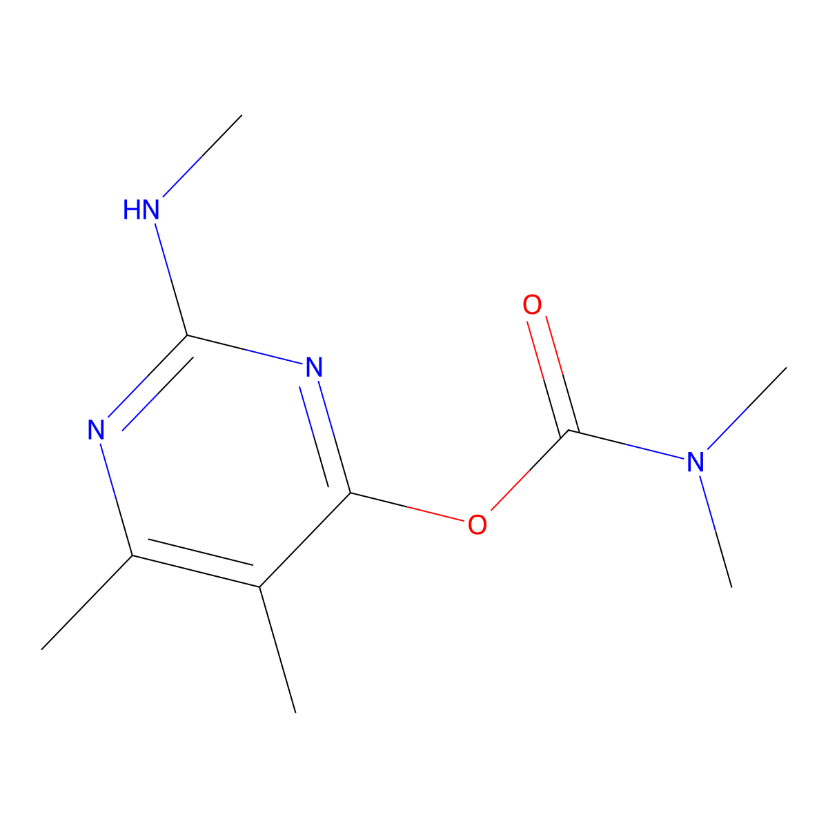 Pirimicarb III molecular structure, CAS 30614-22-3