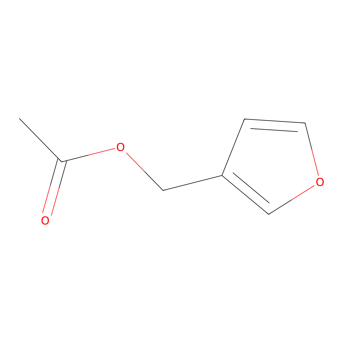 3-Furylmethyl acetate molecular structure, CAS 30614-67-6