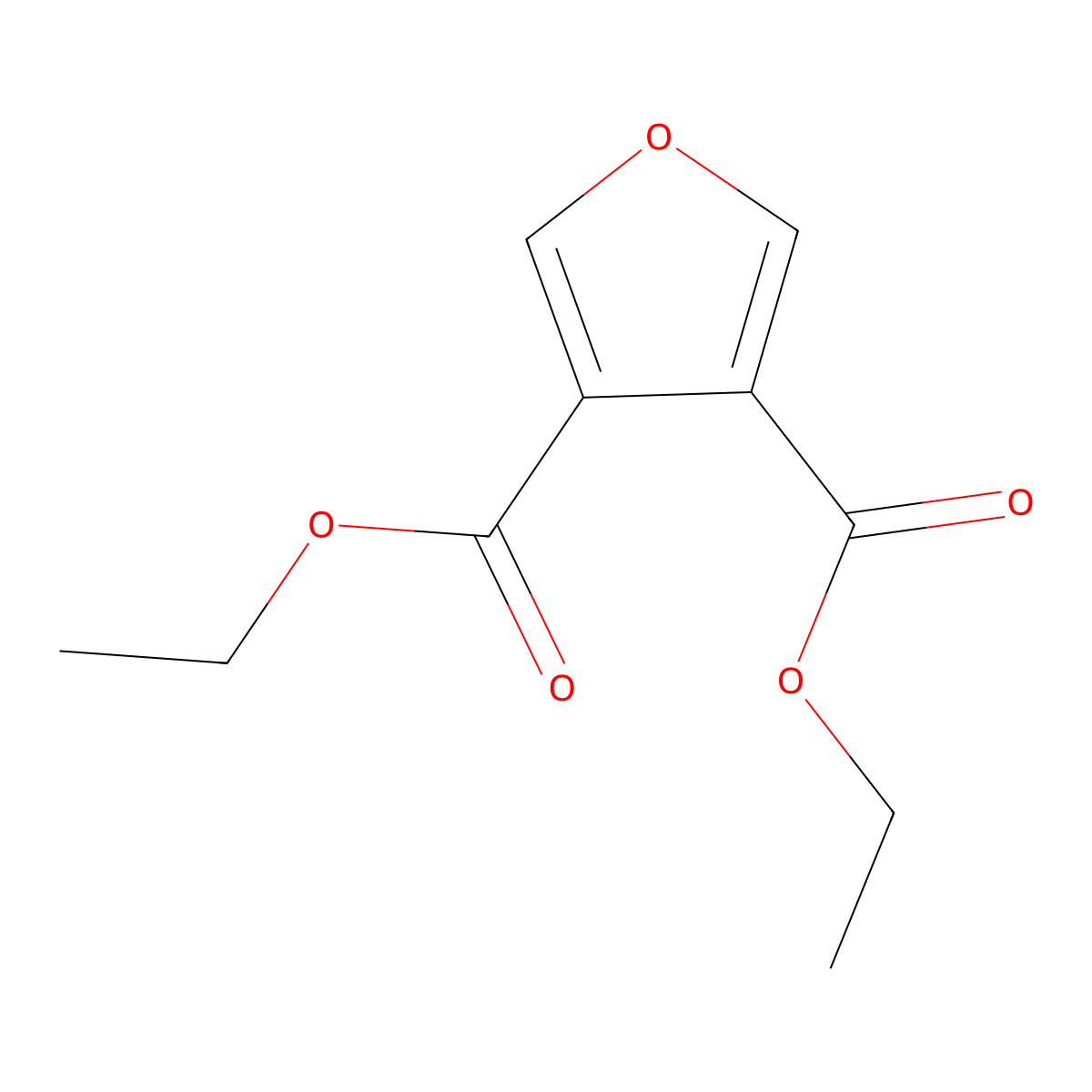 3,4-Diethyl 3,4-furandicarboxylate molecular structure, CAS 30614-77-8