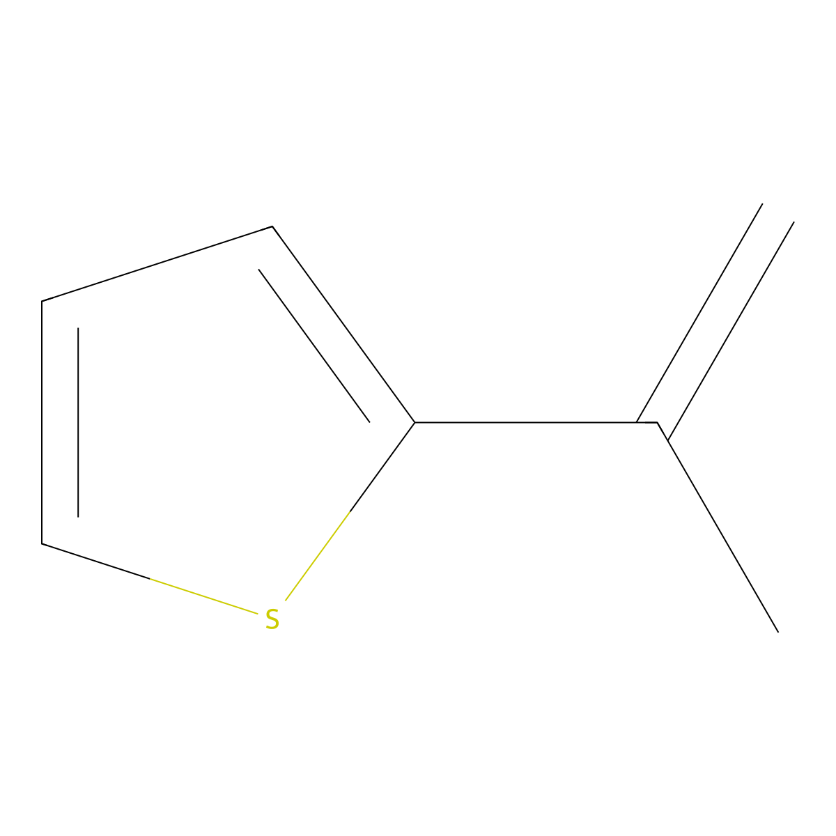 2-Isopropenylthiophene molecular structure, CAS 30616-73-0