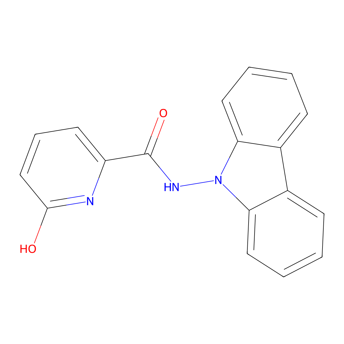 N-(9H-Carbazol-9-yl)-6-hydroxypicolinamide molecular structure, CAS 3061748-66-8