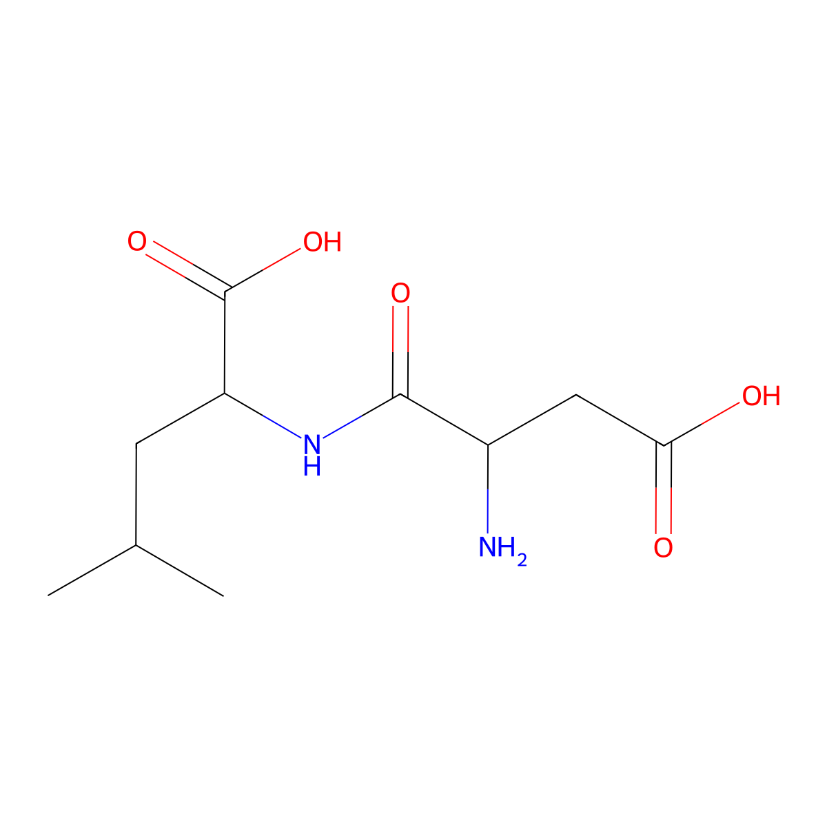 Asp-Leu molecular structure, CAS 3062-14-4
