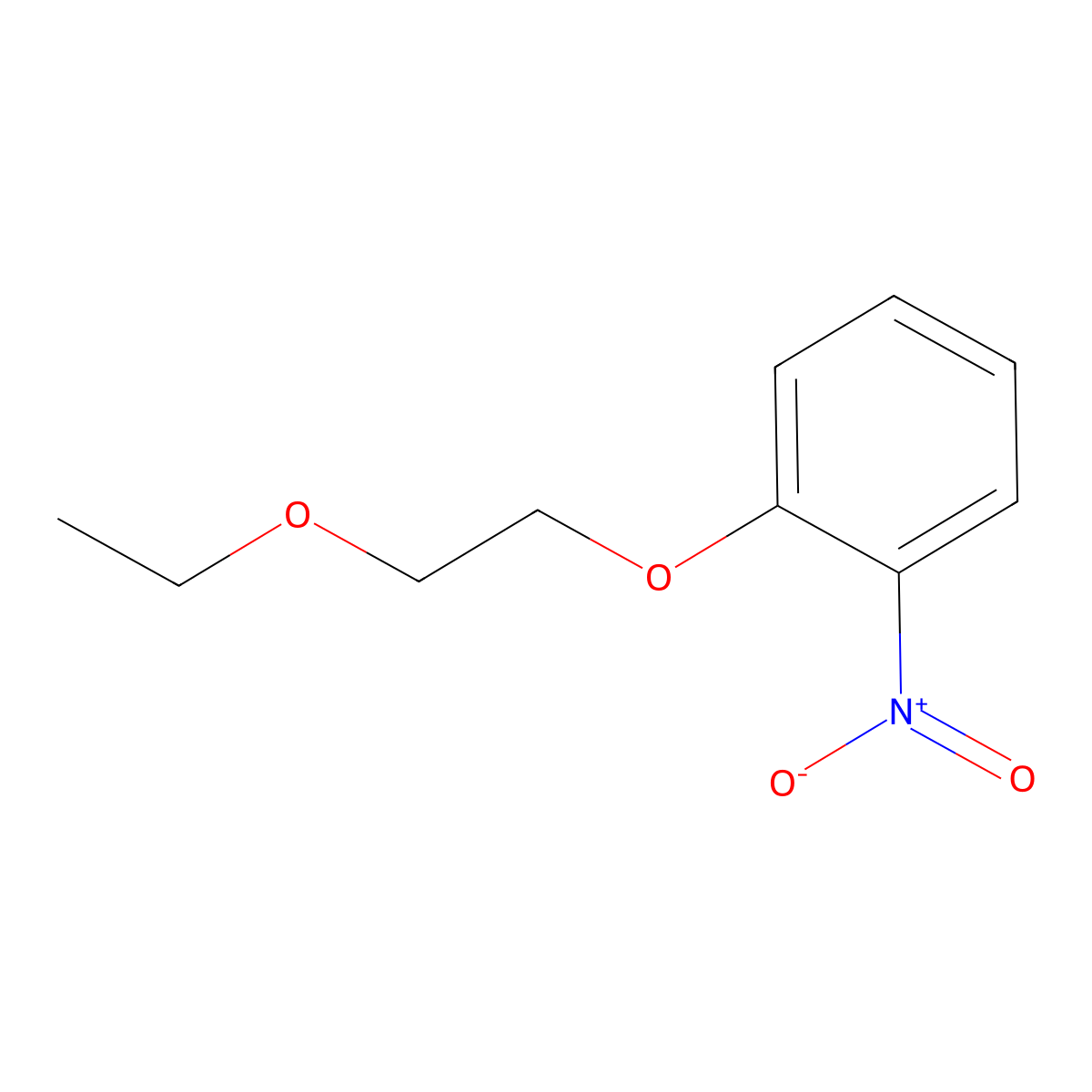 1-(2-Ethoxyethoxy)-2-nitrobenzene molecular structure, CAS 3062-47-3