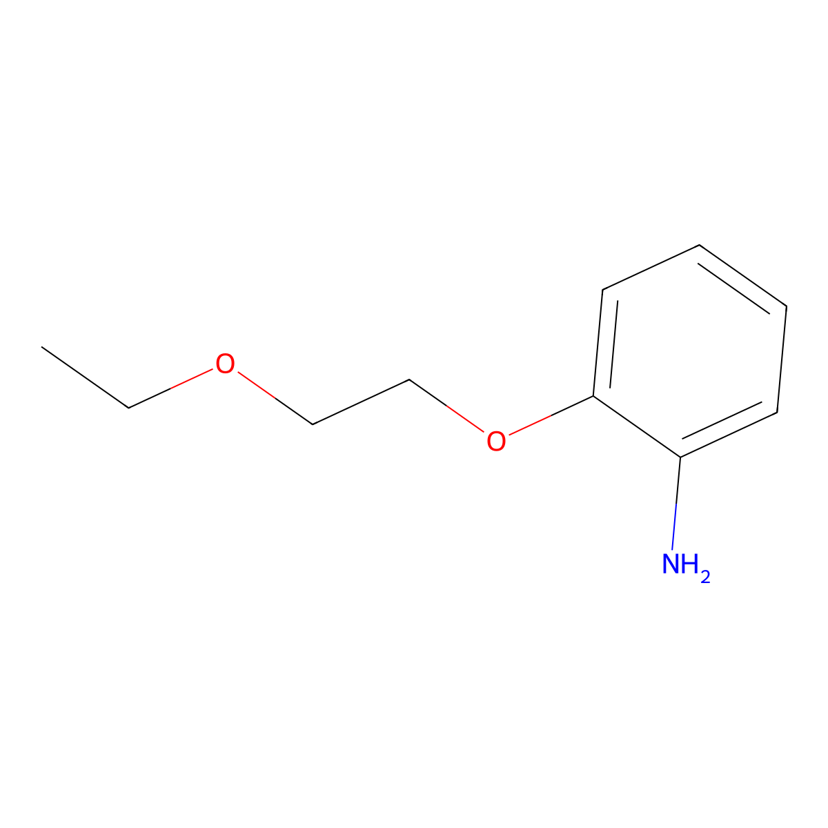 2-(2-Ethoxyethoxy)aniline molecular structure, CAS 3062-48-4