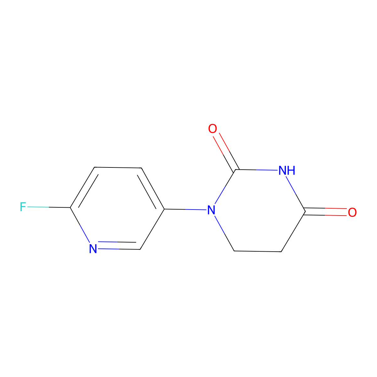 1-(6-Fluoropyridin-3-YL)dihydropyrimidine-2,4(1H,3H)-dione molecular structure, CAS 3062250-90-9
