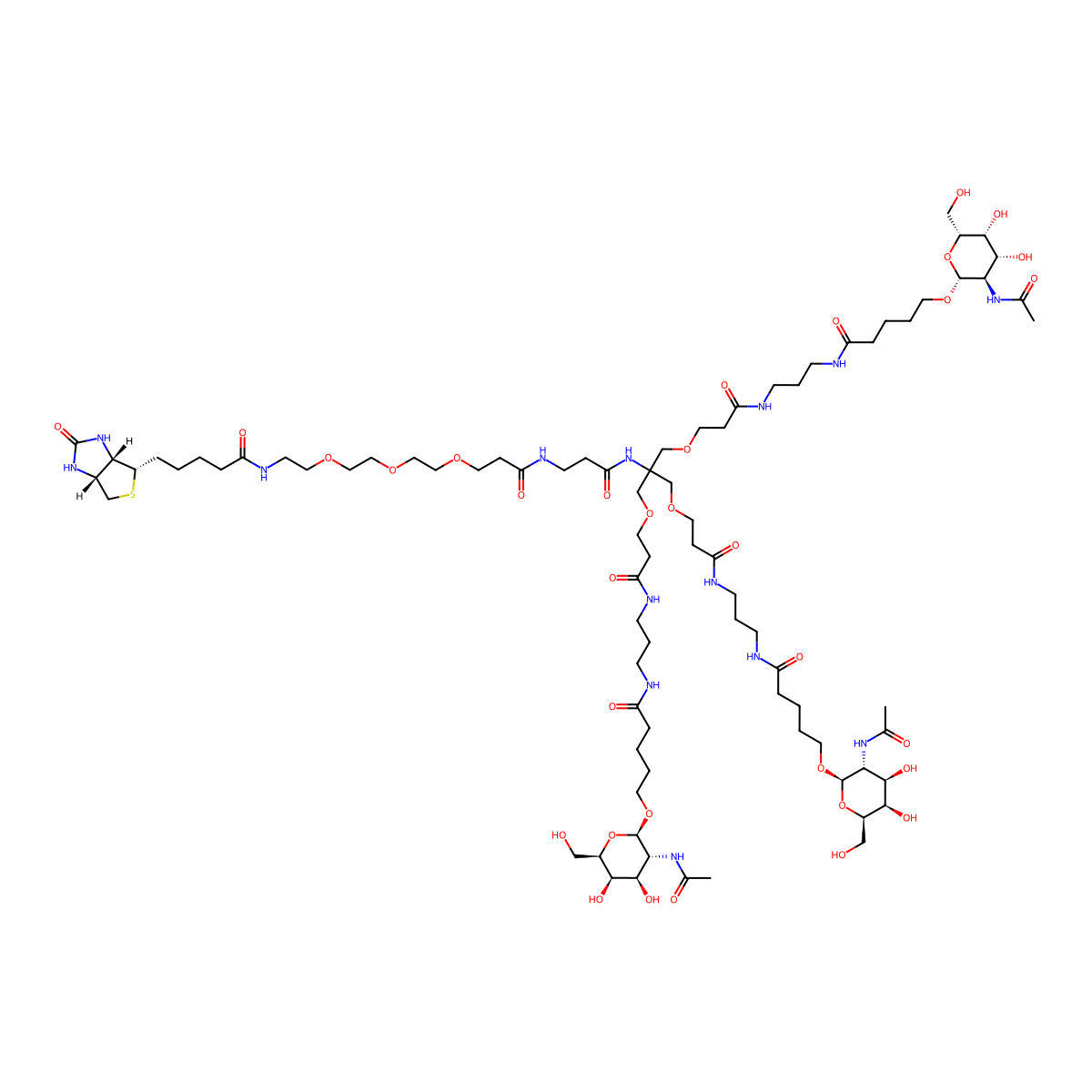 tri-GalNAc biotin molecular structure, CAS 3062597-46-7