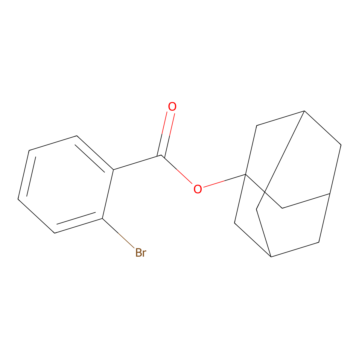 1-Adamantyl 2-bromobenzoate molecular structure, CAS 306278-18-2