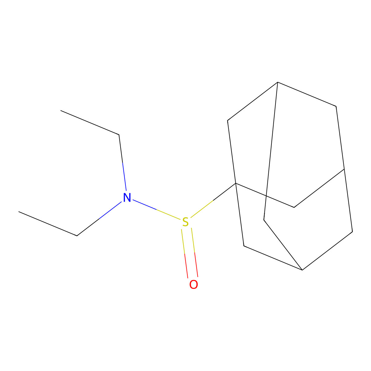 N,N-diethyladamantane-1-sulfinamide molecular structure, CAS 306278-22-8