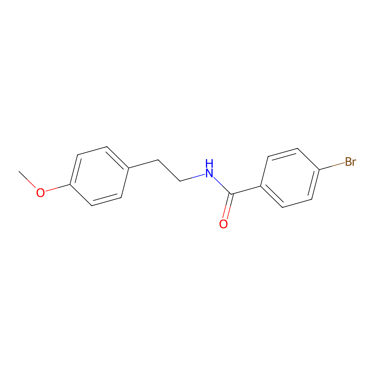 4-bromo-N-[2-(4-methoxyphenyl)ethyl]benzamide molecular structure, CAS 306279-63-0