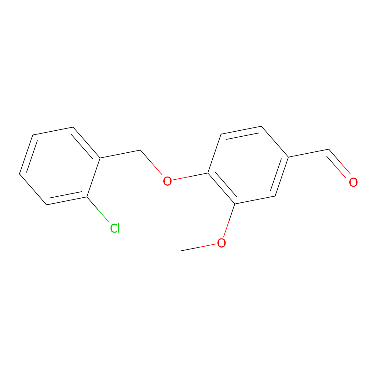 4-((2-Chlorobenzyl)oxy)-3-methoxybenzaldehyde molecular structure, CAS 306280-02-4