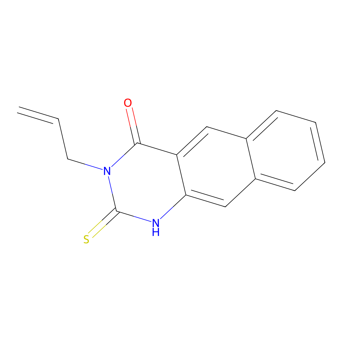 3-(prop-2-en-1-yl)-2-sulfanyl-3H,4H-benzo[g]quinazolin-4-one molecular structure, CAS 306281-04-9