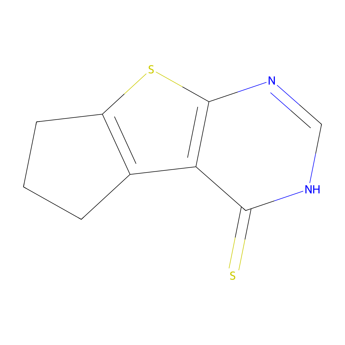 2,3-Dihydro-1H-8-thia-5,7-diaza-cyclopenta[a]indene-4-thiol molecular structure, CAS 306281-11-8