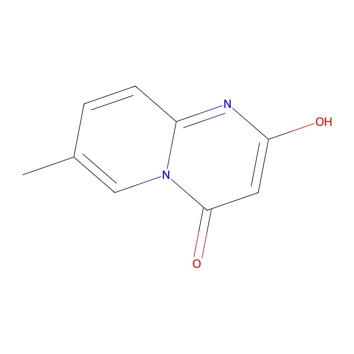 2-hydroxy-7-methyl-4H-pyrido[1,2-a]pyrimidin-4-one molecular structure, CAS 306281-27-6