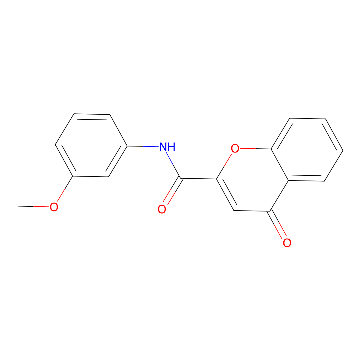 N-(3-methoxyphenyl)-4-oxo-4H-chromene-2-carboxamide molecular structure, CAS 306287-57-0