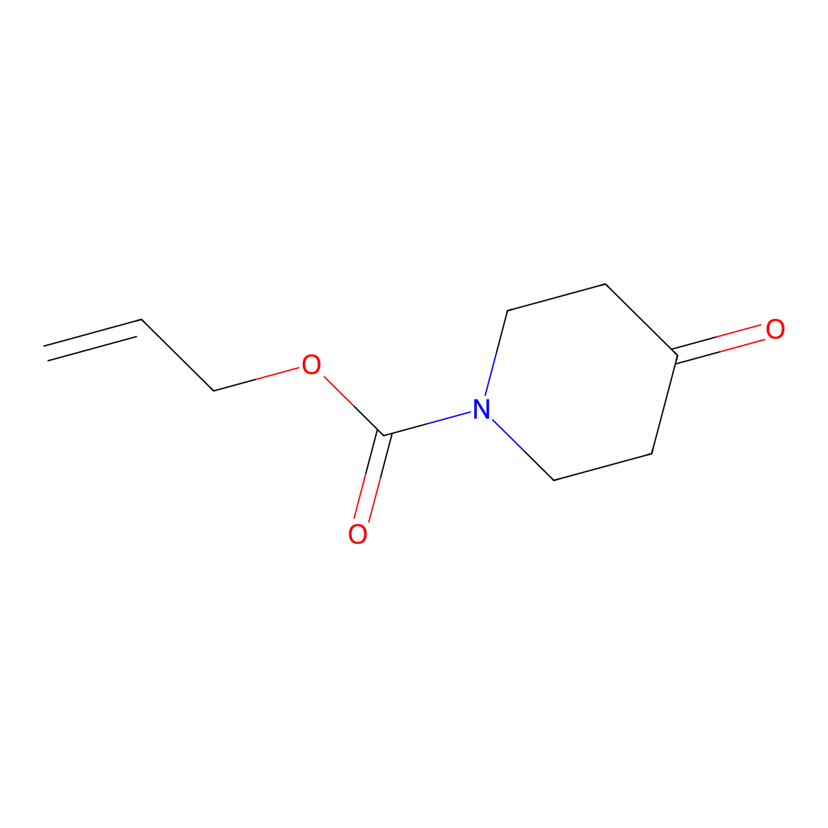 1-N-Alloc-4-piperidone molecular structure, CAS 306296-67-3