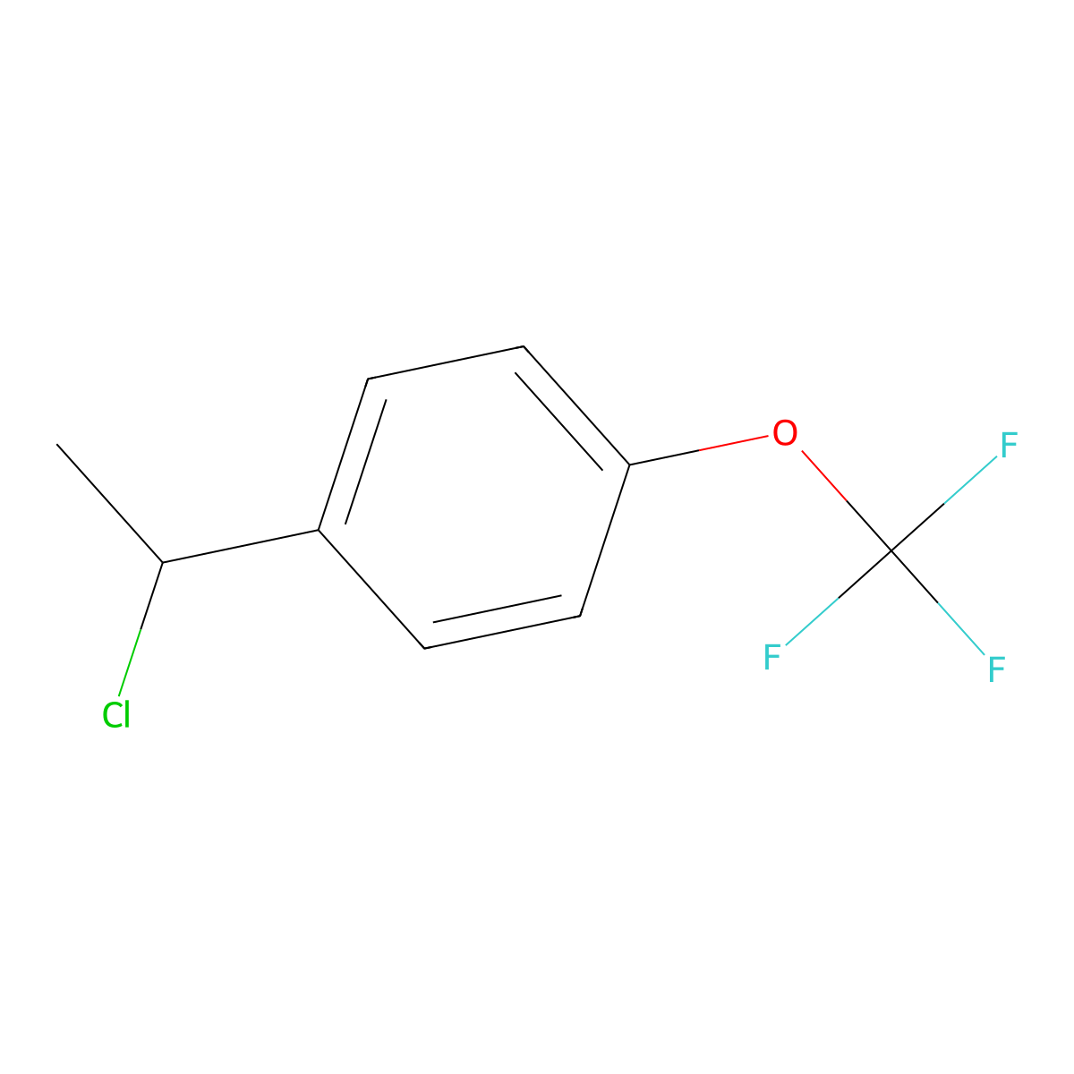 1-(1-Chloroethyl)-4-(trifluoromethoxy)benzene molecular structure, CAS 306296-69-5