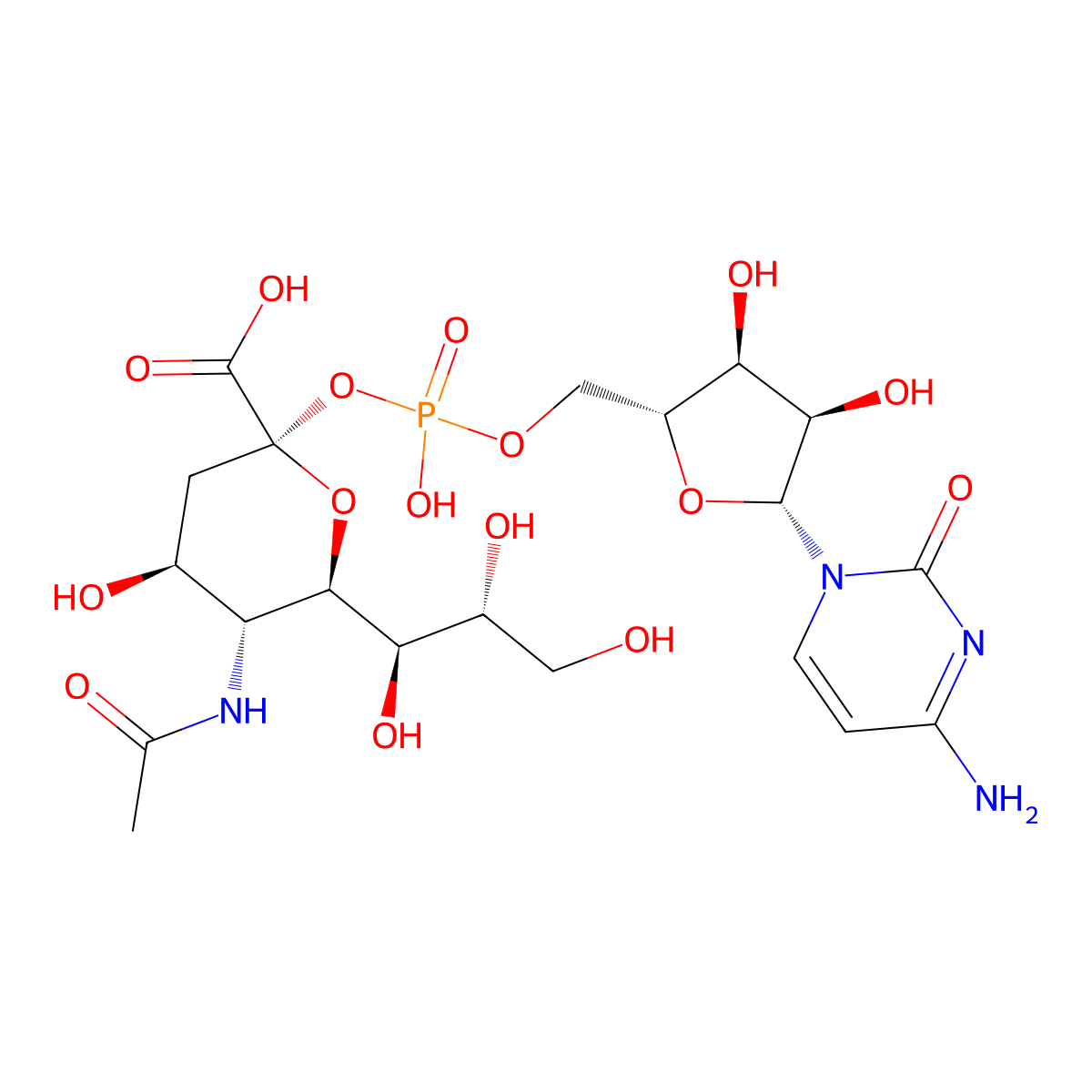 CMP-Neu5Ac molecular structure, CAS 3063-71-6