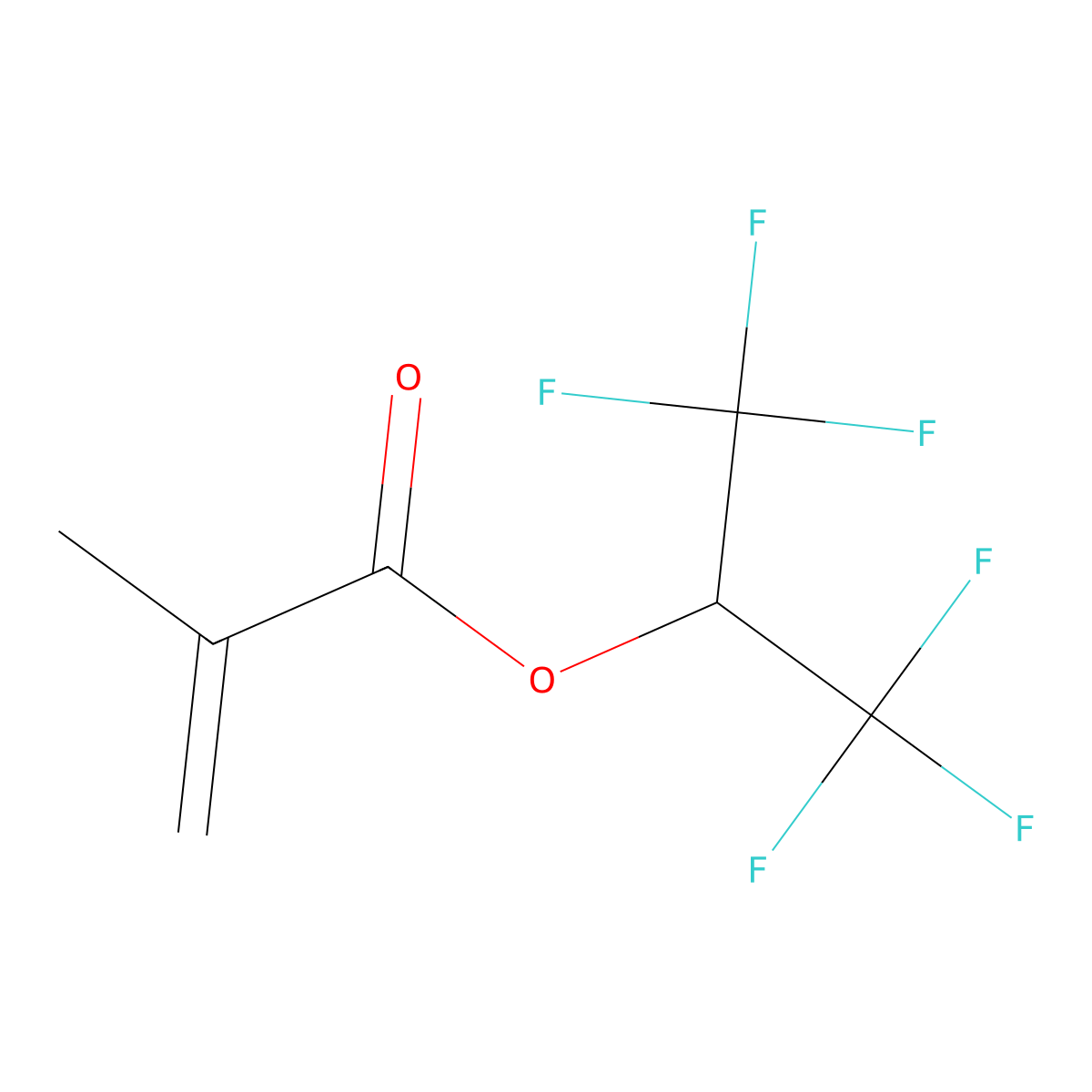 1,1,1,3,3,3-Hexafluoro-2-propyl methacrylate molecular structure, CAS 3063-94-3