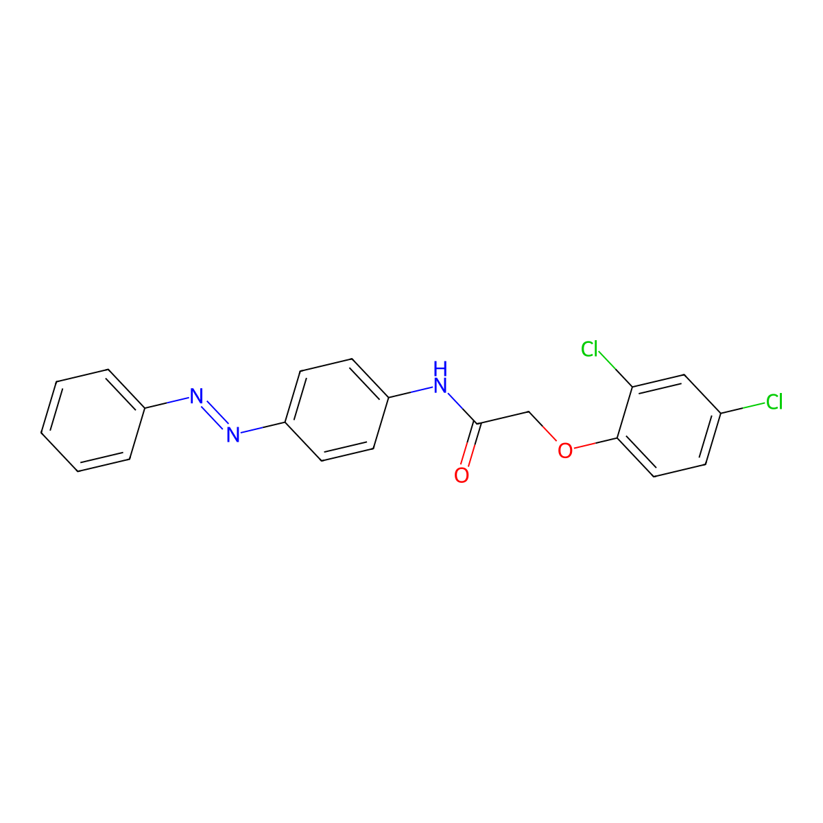 2-(2,4-dichlorophenoxy)-N-[4-(phenyldiazenyl)phenyl]acetamide molecular structure, CAS 306316-33-6