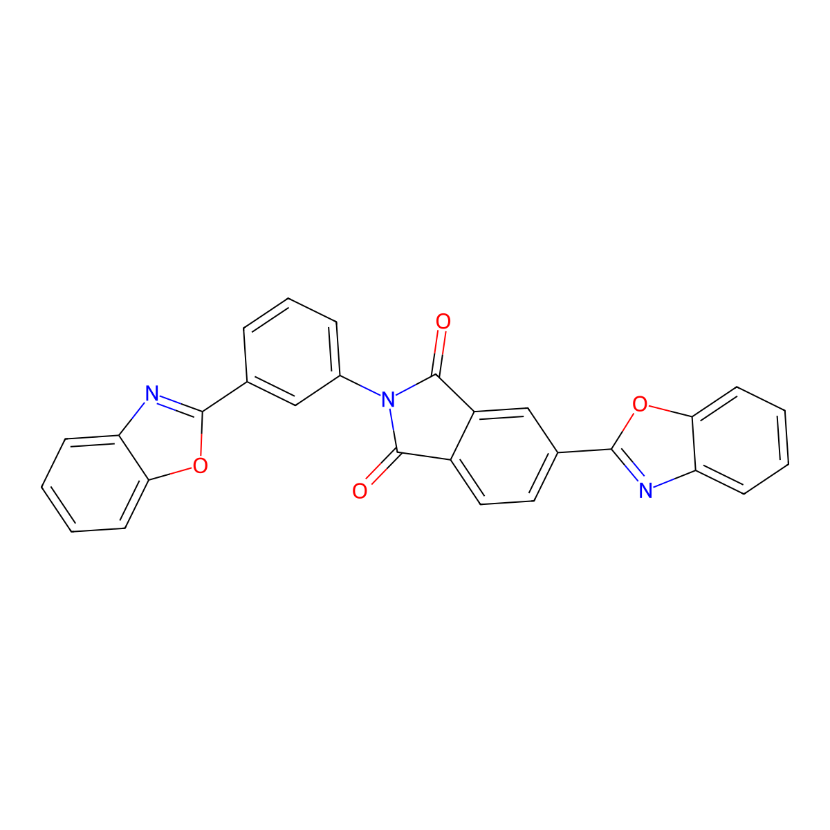 5-(1,3-Benzoxazol-2-yl)-2-[3-(1,3-benzoxazol-2-yl)phenyl]isoindole-1,3-dione molecular structure, CAS 306320-14-9
