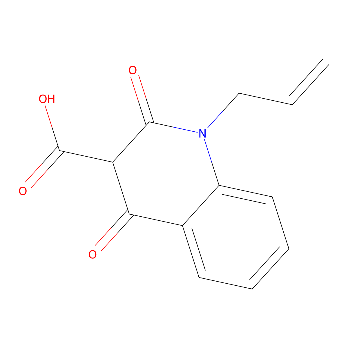 1-Allyl-2,4-dioxo-1,2,3,4-tetrahydroquinoline-3-carboxylic acid molecular structure, CAS 306320-35-4