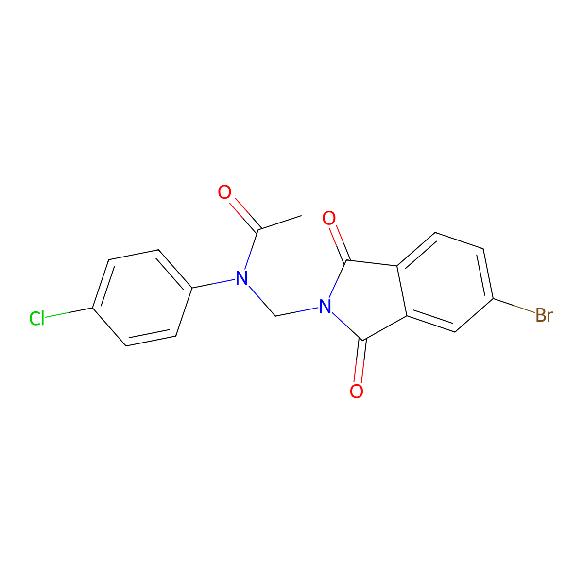 N-[(5-bromo-1,3-dioxoisoindol-2-yl)methyl]-N-(4-chlorophenyl)acetamide molecular structure, CAS 306320-71-8