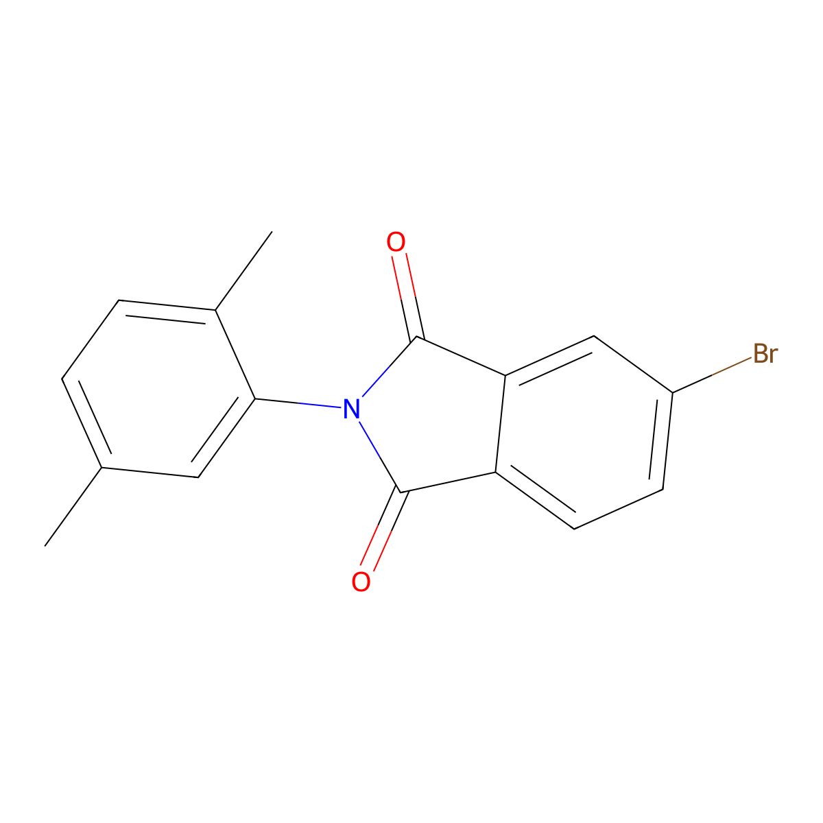 5-bromo-2-(2,5-dimethylphenyl)-1H-isoindole-1,3(2H)-dione molecular structure, CAS 306320-87-6