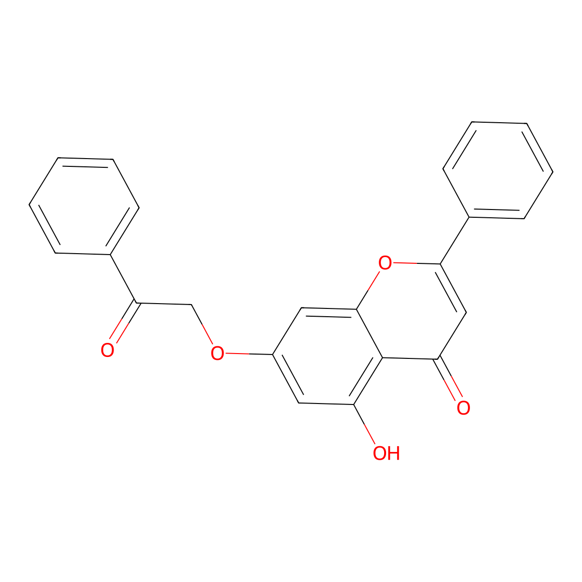 5-hydroxy-7-(2-oxo-2-phenylethoxy)-2-phenyl-4H-chromen-4-one molecular structure, CAS 306321-82-4