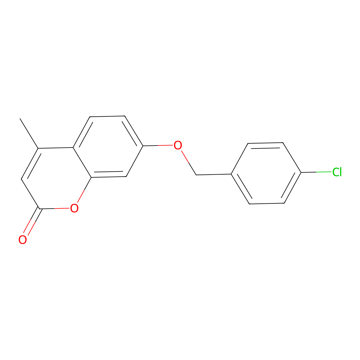 7-[(4-chlorobenzyl)oxy]-4-methyl-2H-chromen-2-one molecular structure, CAS 306321-97-1