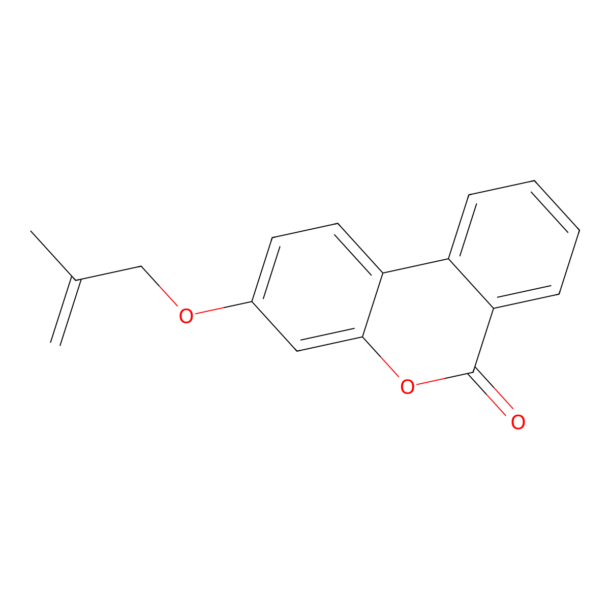 3-(2-Methylprop-2-enoxy)benzo[c]chromen-6-one molecular structure, CAS 306324-35-6