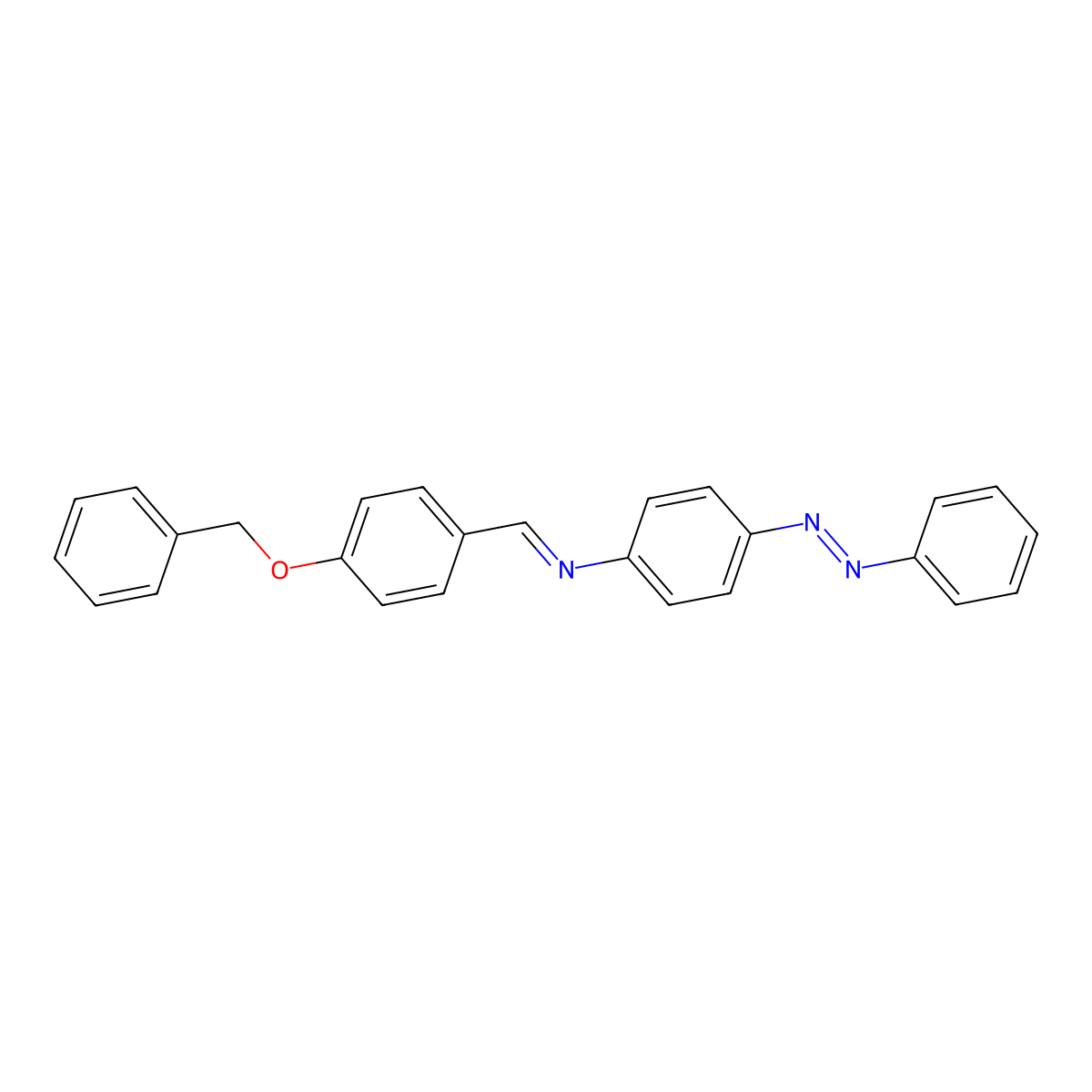 (E)-N-(4-(benzyloxy)benzylidene)-4-((E)-phenyldiazenyl)aniline molecular structure, CAS 306324-83-4