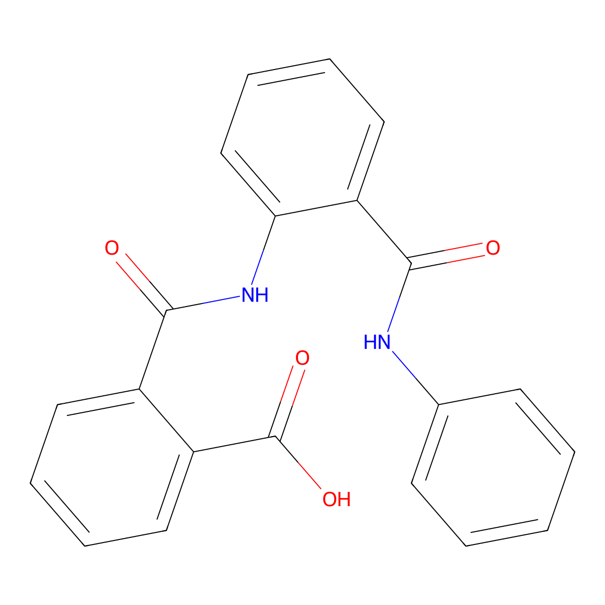 2-(((2-((Phenylamino)carbonyl)phenyl)amino)carbonyl)benzoic acid molecular structure, CAS 306324-94-7