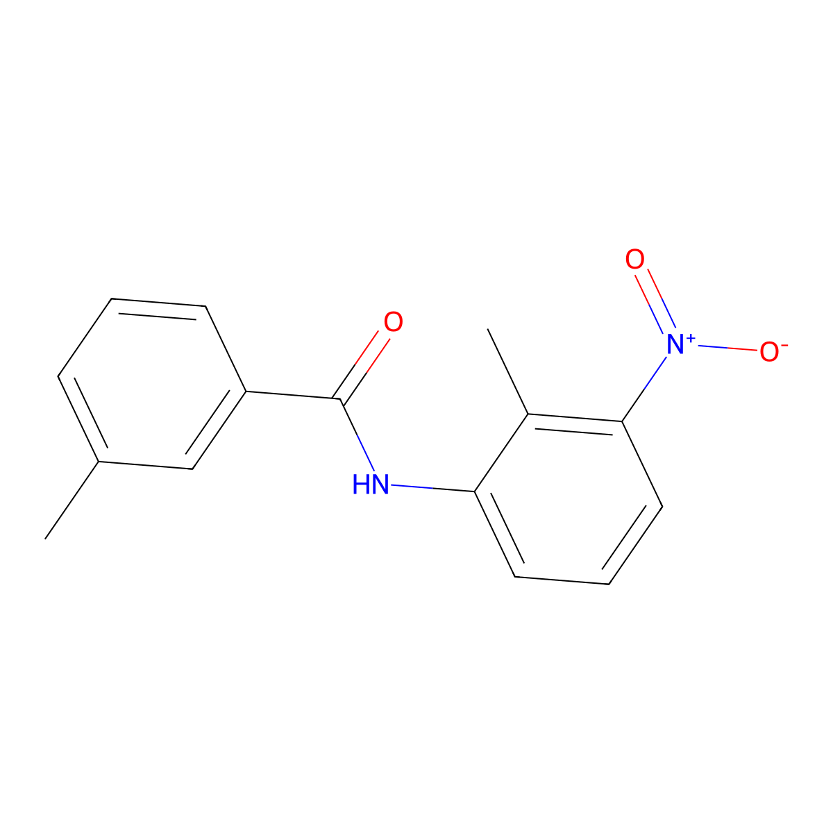 3-methyl-N-(2-methyl-3-nitrophenyl)benzamide molecular structure, CAS 306324-95-8