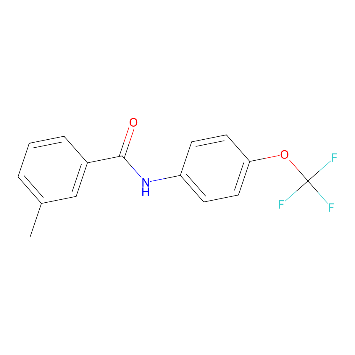 3-methyl-N-[4-(trifluoromethoxy)phenyl]benzamide molecular structure, CAS 306324-96-9