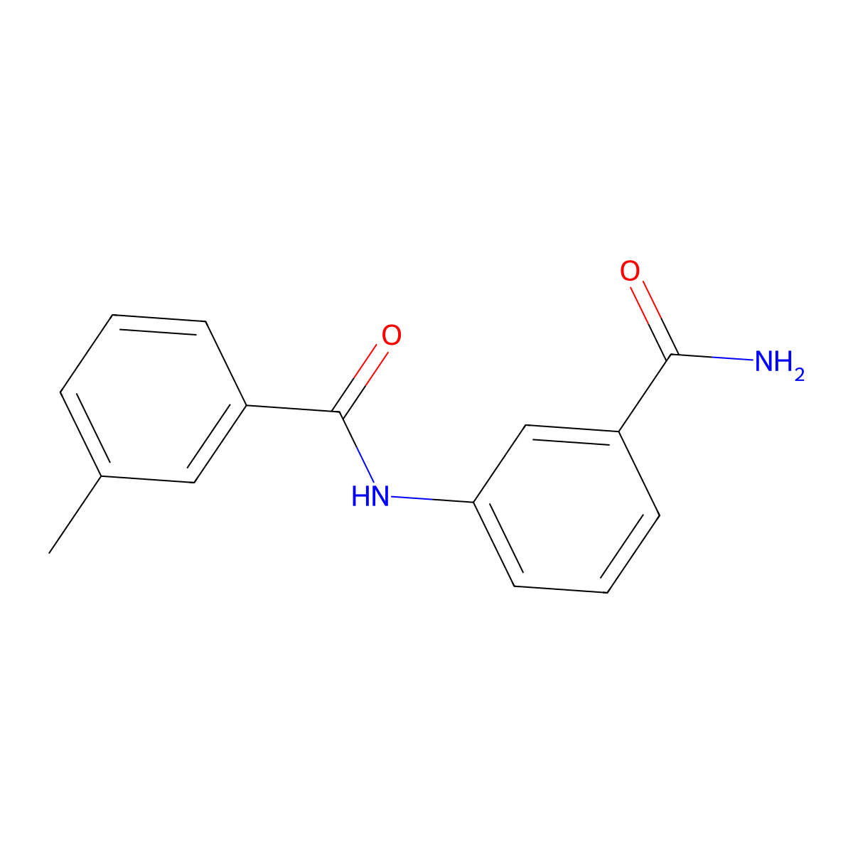 N-(3-carbamoylphenyl)-3-methylbenzamide molecular structure, CAS 306324-98-1