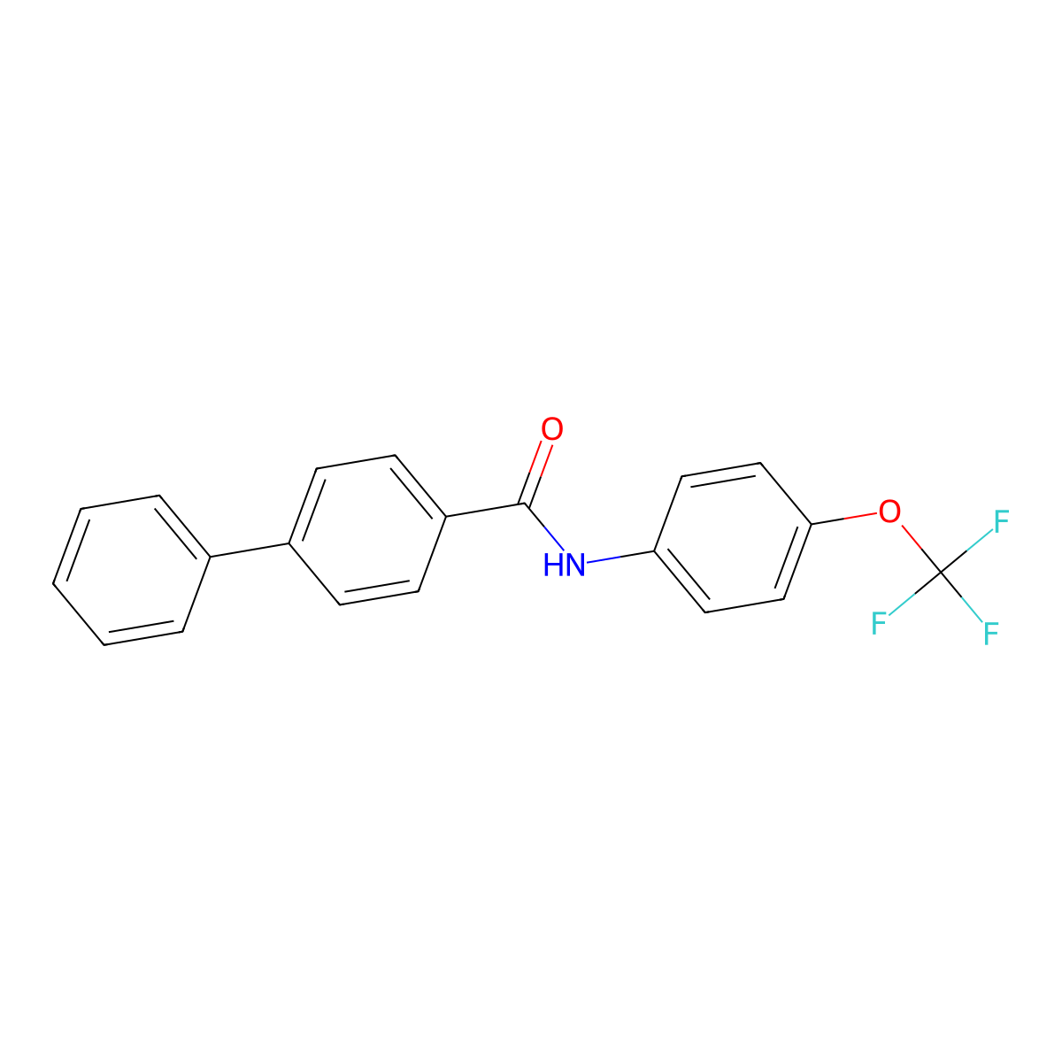 N-[4-(trifluoromethoxy)phenyl]-4-biphenylcarboxamide molecular structure, CAS 306325-00-8