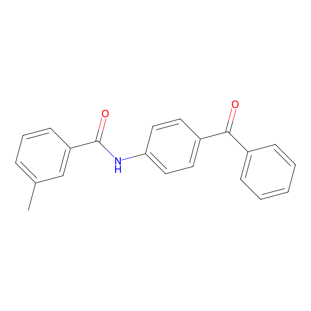 N-(4-benzoylphenyl)-3-methylbenzamide molecular structure, CAS 306325-32-6