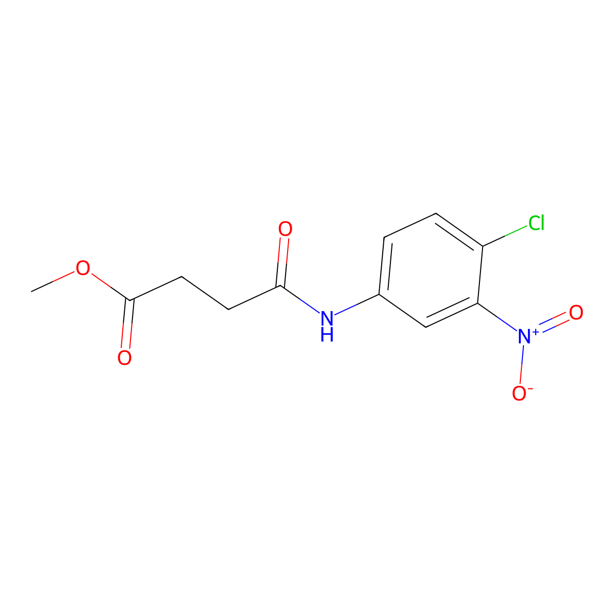 Methyl 4-(4-chloro-3-nitroanilino)-4-oxobutanoate molecular structure, CAS 306325-35-9