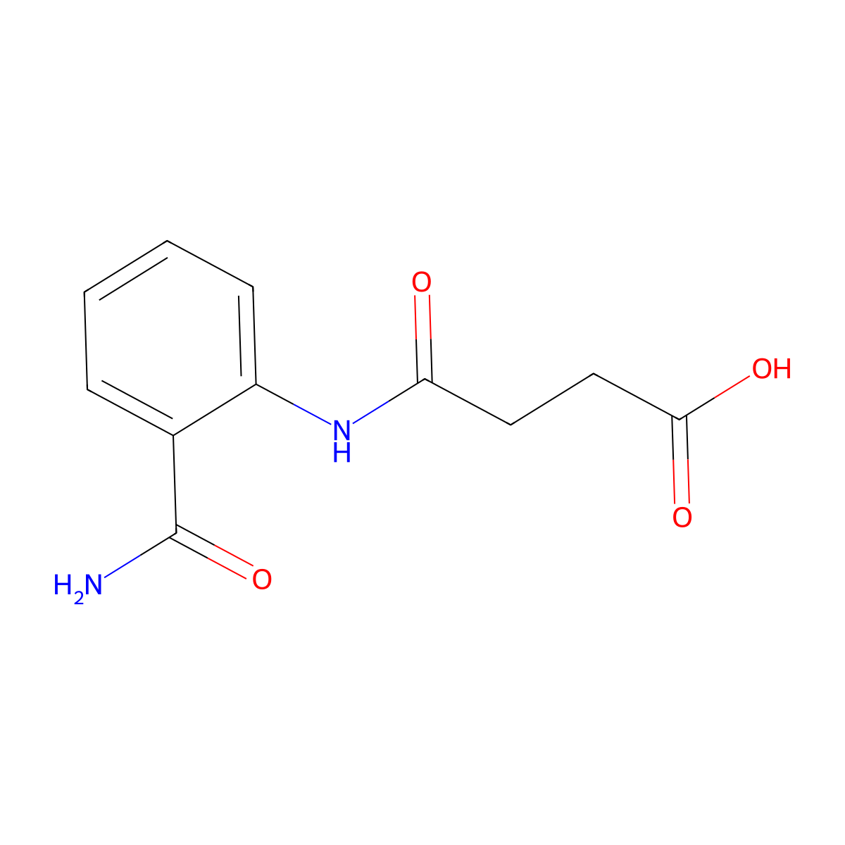 4-((2-Carbamoylphenyl)amino)-4-oxobutanoic acid molecular structure, CAS 306325-56-4