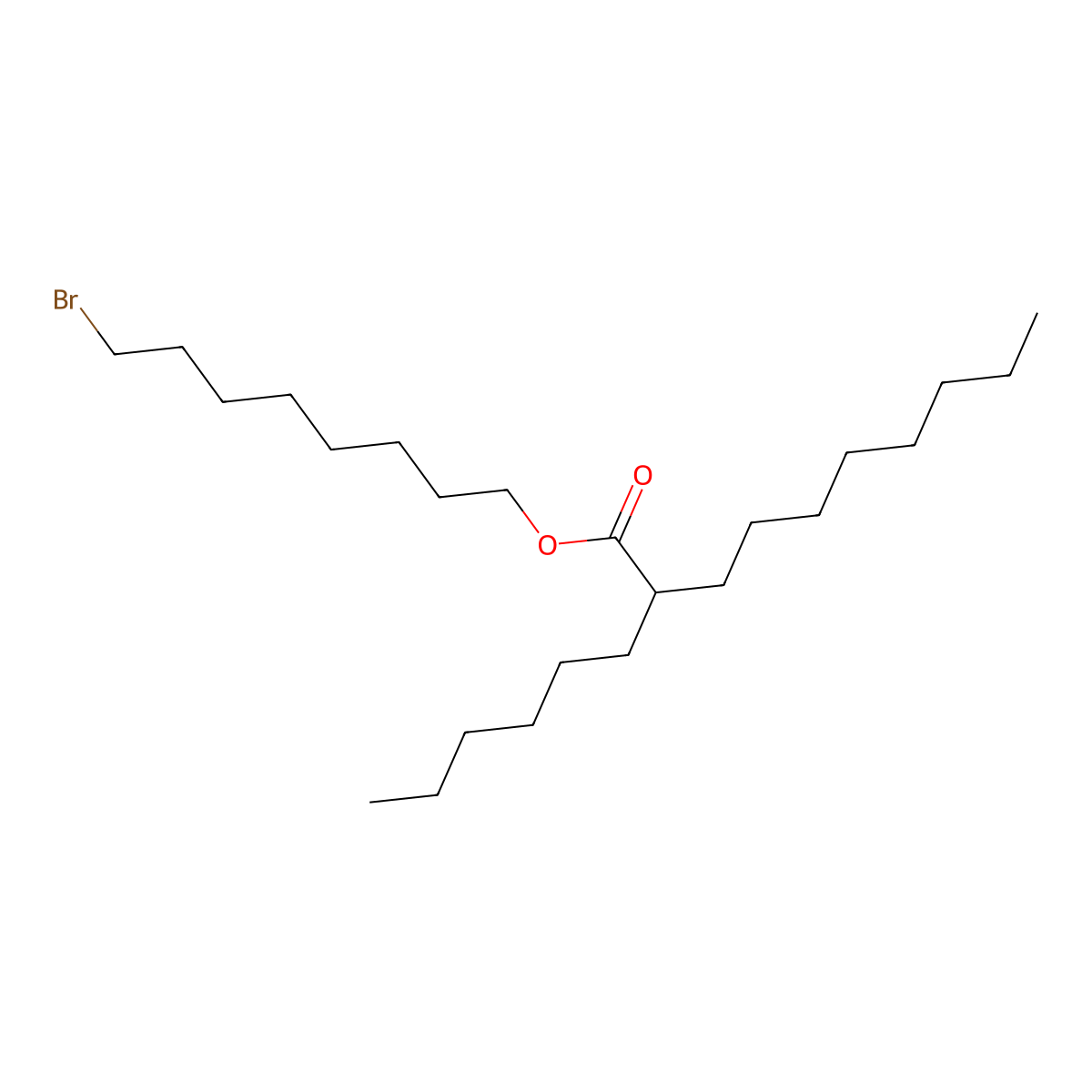 8-Bromooctyl 2-hexyldecanoate molecular structure, CAS 3063353-19-2