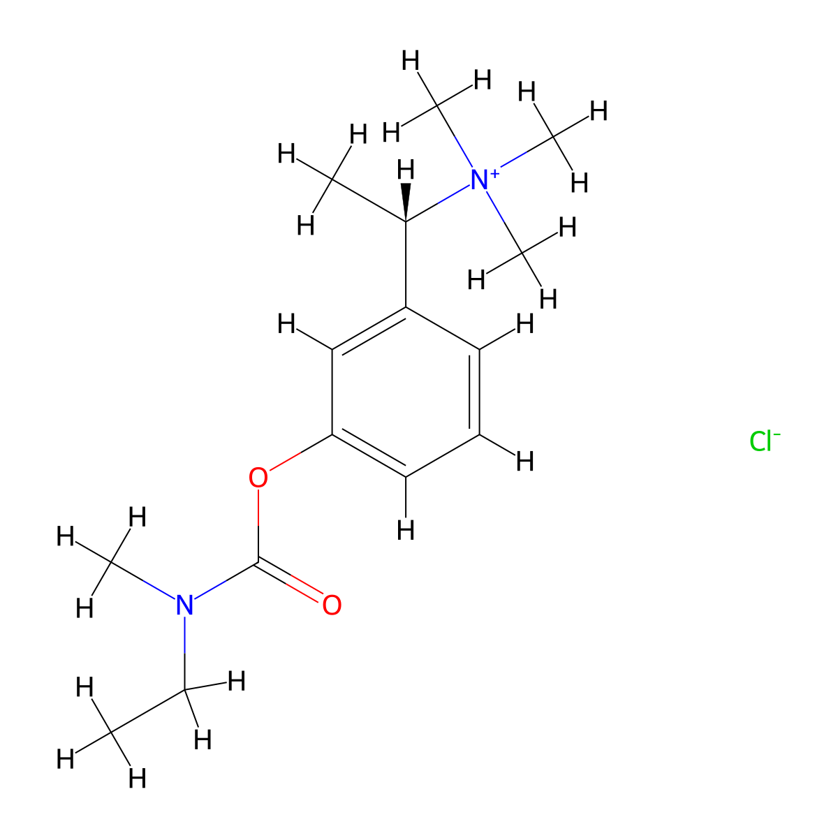 N-Methyl Rivastigmine Chloride molecular structure, CAS 3063998-82-0