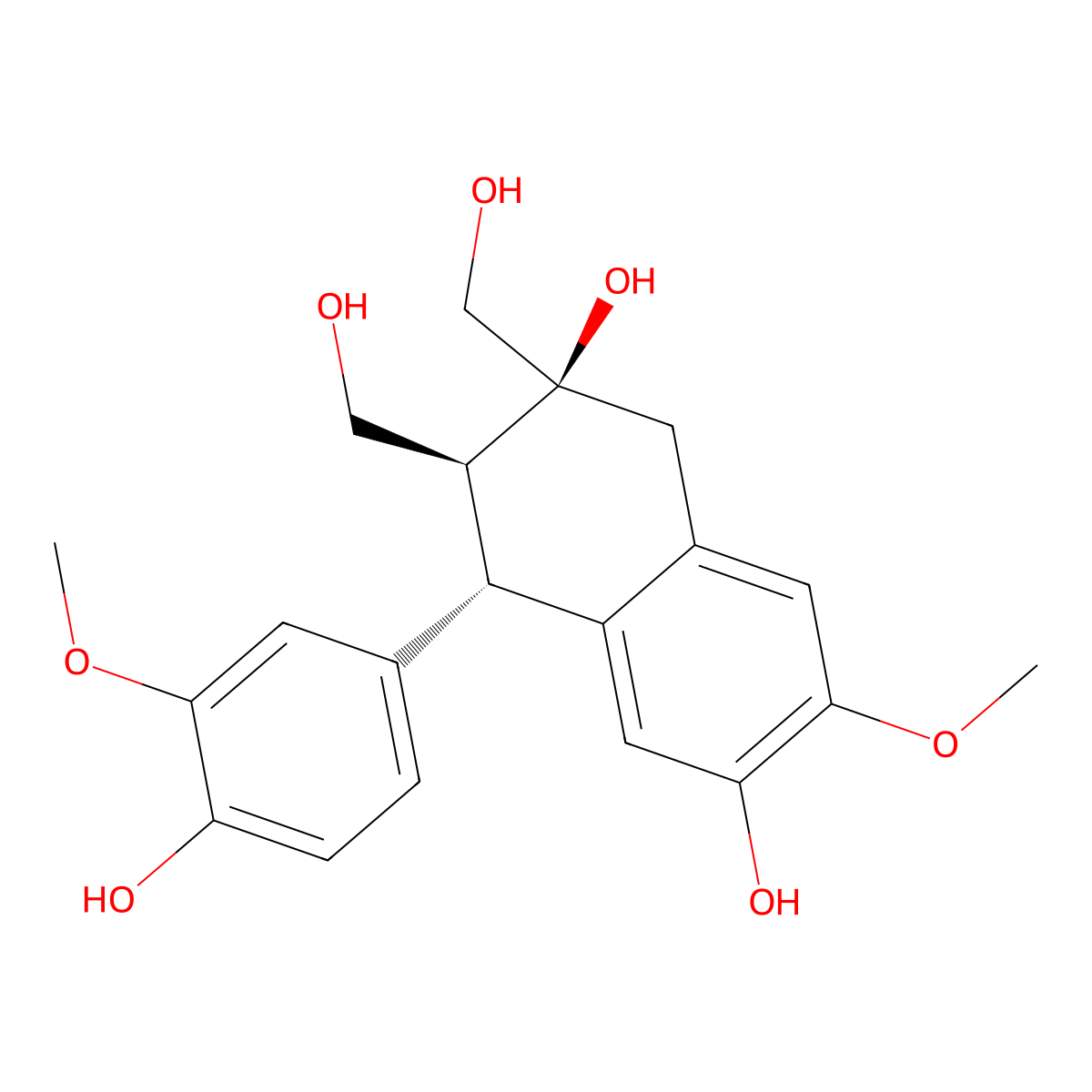 (+)-Cycloolivil molecular structure, CAS 3064-05-9